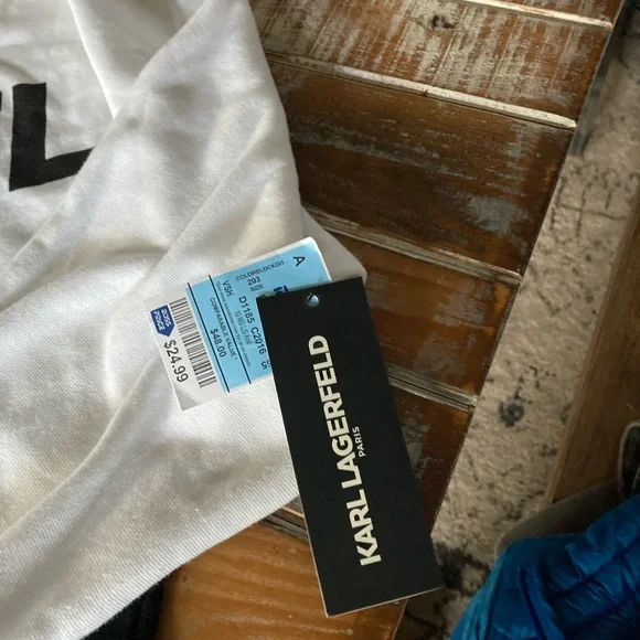 Karl Lagerfeld Paris White Tee - Picture 4 of 4